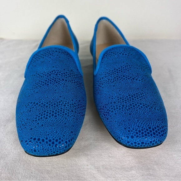 Jon Josef | Pluto Karina Turquesa Texture Flat Loafers Turquoise Blue | 8 - Picture 3 of 7